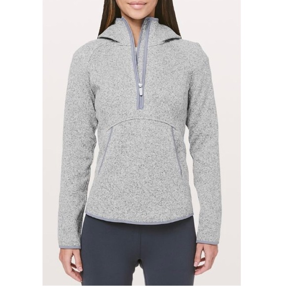 Lululemon Fleece & Thank You Half Zip Pullover Women’s Hooded Sweater - Picture 1 of 16